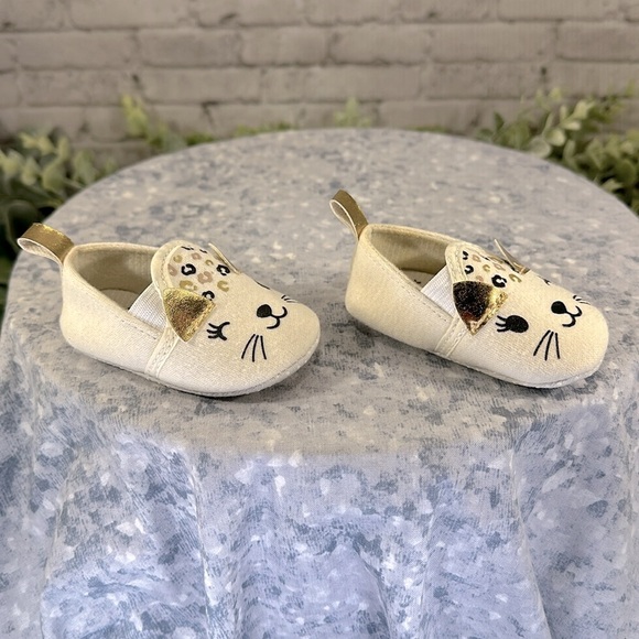 Duck. Duck. Goose - Children’s Boutique “Kitty Cat” Baby Shoes 0-3 mos.✨EUC - Picture 2 of 7